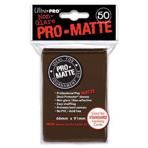 Ultra Pro 50 Pochettes Deck Protectors Pro-Matte Marron