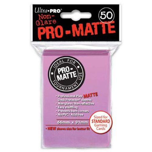 Ultra Pro 50 Pochettes Deck Protectors Pro-Matte Rose
