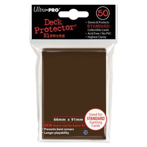 Ultra Pro 50 Pochettes Deck Protectors Solid Marron