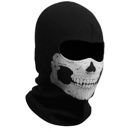 Cagoule Masque Yeux Tissu Respirant. Motif Tête De Mort Ghost. Fantôme Crâne Tête De Mort Militaire Soldat Armée Pour Halloween. Convention Jeu Vidéo "Cosplay Costume Punk Call Of Duty"