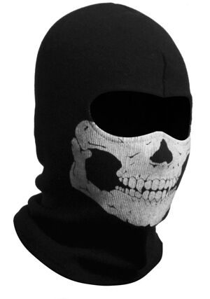 Bandeau Multifonction Motif Têtes De Mort Gris/rouge - Pour Sport, Extérieur, Protection Contre Vent Et Froid