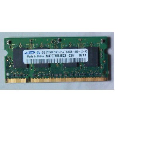 Mémoire Samsung 512 Mo DDR2 SO DIMM 200 broches - PC2-4200S - M470T6554EZ3-CD5