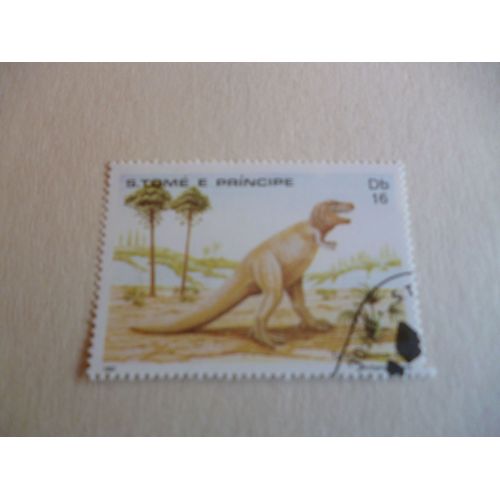 Timbre "Tome Et Principe 1982 :Tyrannosaurus".