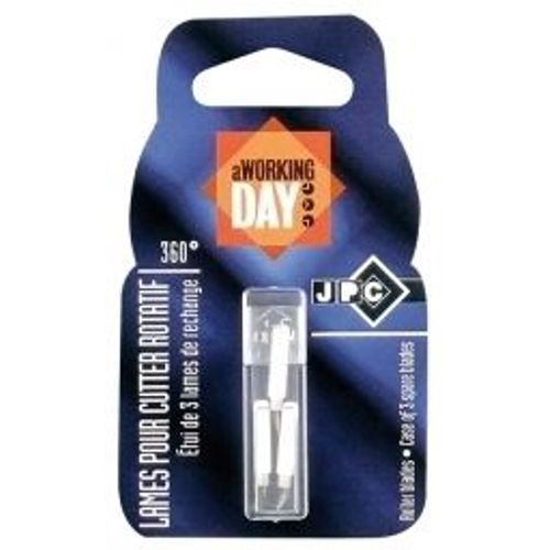Carte 3 Lames Rechange Pour Cutter Rotatif 360° - Jpc 403958