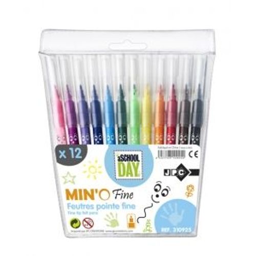 Pochette De 12 Stylos Feutre Pointe Fine - Jpc 310925