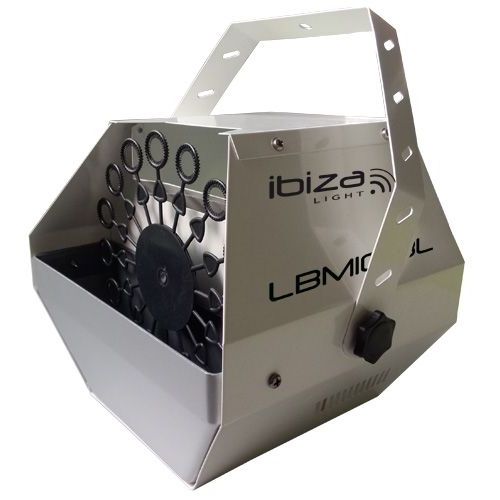 Ibiza LBM10-WH Machine à bulles de savon pour discothèque ou soirée privée ( montage mur ou plafond , grille de protection , utilisation facile)