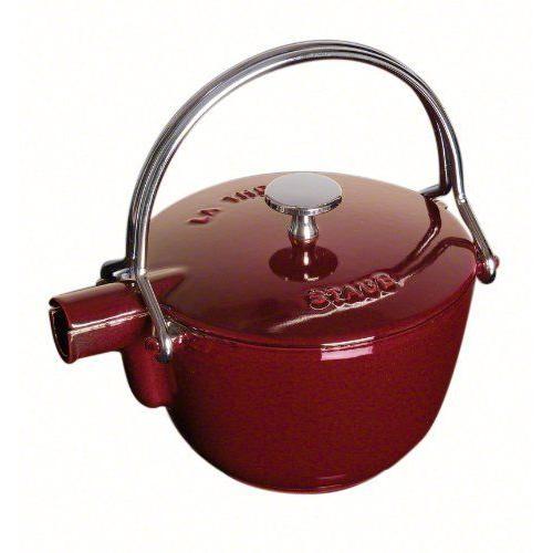 Staub Fonte 1650087 Théière / Bouilloire Ronde Majolique Grenadine