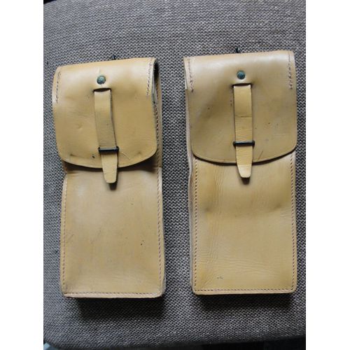 2x Porte-Chargeurs Mat 49 En Cuir