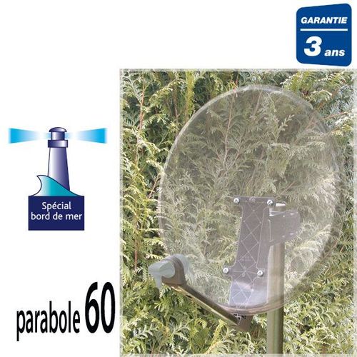SEDEA 765600 PARABOLE SATELLITE 60 TRANSPARENTE+ LNB 1 TV