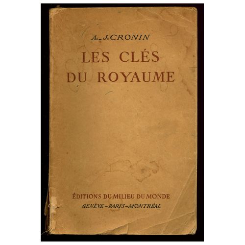 Les Clés Du Royaume / 1952 / Cronin, A-J / Réf4673
