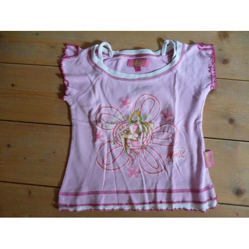 T-Shirt Kiabi Winx Rose 5 Ans Manches Courtes