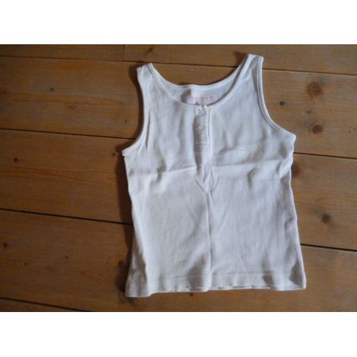 Débardeur Blanc 5 Ans Coton