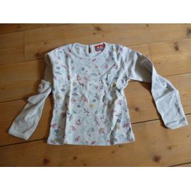 Top Sergent Major À Manches Longues 5 Ans Bleu Imprimé Fleurs