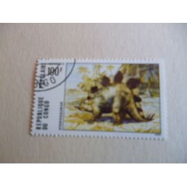 Timbre " Congo 1975 :Stegosaurus".