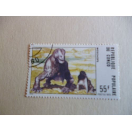 Timbre " Congo 1975 :Moschops".