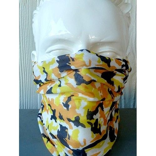 Masque, Tour De Cou - Camouflage Camo - Tube Élastique 50 X 25 - 100% Dacron - Taille Unique (Ghost Army Skull Soldier Protection) Snowboard, Ski, Moto, Vélo, Roller, Skate, Paintball, Airsoft, Ops...