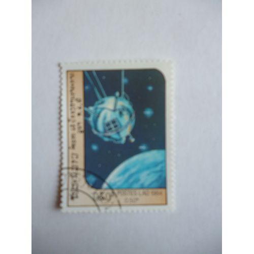 Timbre " Laos :Satellite".1984.
