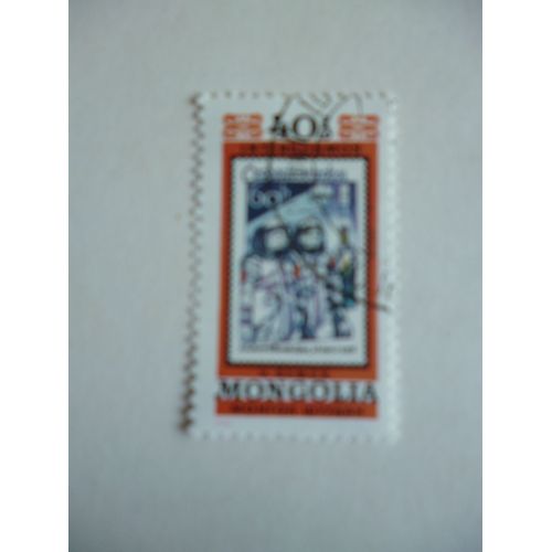 Timbre:  Mongolie 1980 :Intercosmos : V.Remek".
