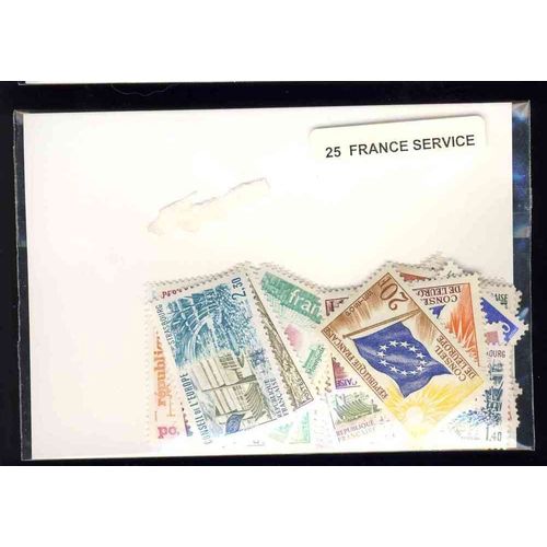 France Service 25 Timbres Différents