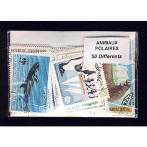Animaux Polaires Tous Pays 50 Timbres Differents