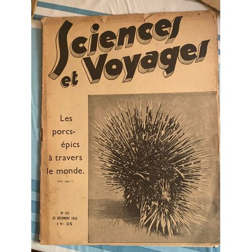 Sciences Et Voyages N° 747 Du 21/12/1933