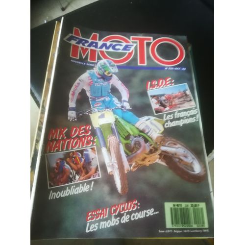 France Moto 228 De 1988 Neveu,Pidoux,Michel,24h Bretagne,Isde,Mx Nations,Prieur,Rittaud