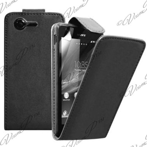 Etui Simili Cuir Pour Sony Xperia M2 4.8" - Noir