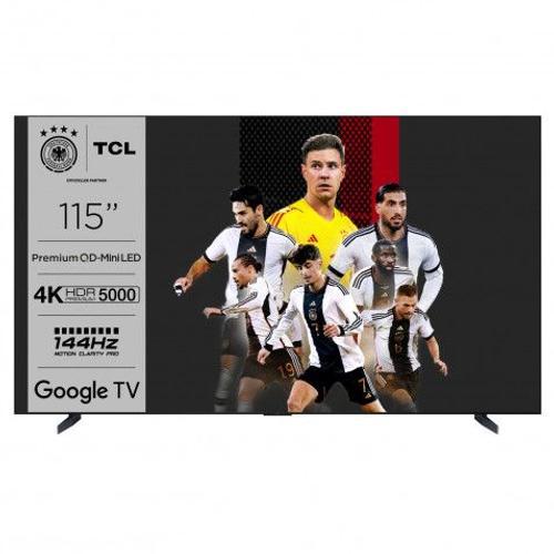 TCL 115X955 115" (291 cm) Max Premium QD-Mini LED TV, 4K UHD, 4K HDR Premium 5000nits, 20,000+ Dimming Zones, Smart Google TV avec 144Hz Motion Clarity Pro et Onkyo 6.2.2 Soundystem