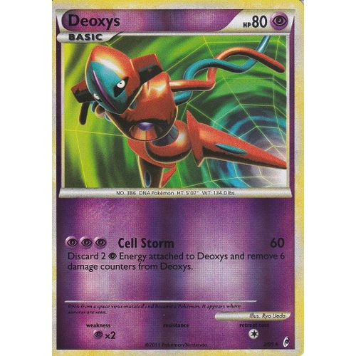 Carte Pokemon - Deoxys - 2/95 - Holo Reverse - Call Of Legends ( Appel Des Legendes ) - Carte Anglaise -