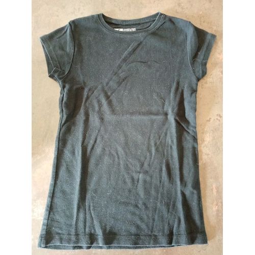 T Shirt Mc Noir Fille 8 Ans Essentiel Très Bon État