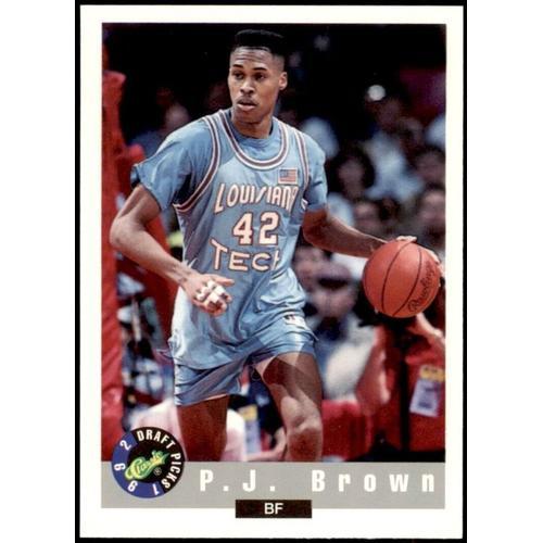 51 P.J. Brown - New Jersey Nets - Carte Nba 1992 Classic Draft Picks Basketball