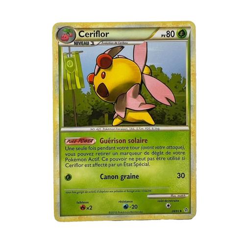 Carte Pokémon Ceriflor | 80pv 28/95 Année 2010 Fr