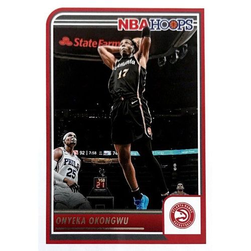 165 Onyeka Okongwu - Atlanta Hawks - Carte Panini 2023-2024 Nba Hoops Base Cards