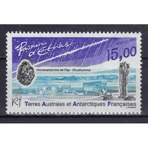 Terres Australes Et Antarctiques Francaises 1996 (Taaf) : "Poussières D'étoiles" : Micrométéorites De Cap-Prudhomme - Timbre 15 F. Lilas-Bleu-Vert Et Brun Neuf ** Cote 7,70 
