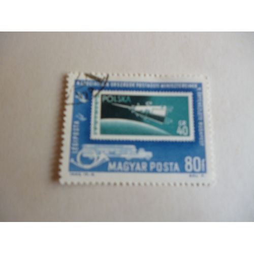 Timbre "Magyar Posta 1963 :Spoutnik 3".