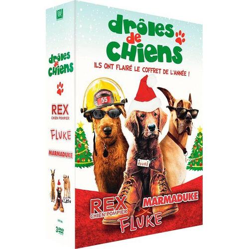 Drôles De Chiens : Rex, Chien Pompier + Marmaduke + Fluke - Pack