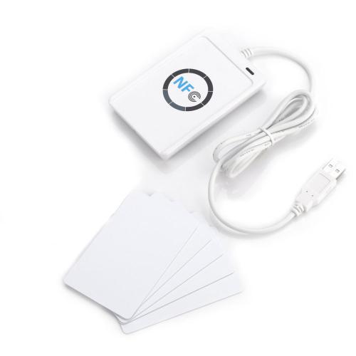 Lecteur-graveur NFC RFID ACR122U ISO 14443A/b, logiciel gratuit en blanc