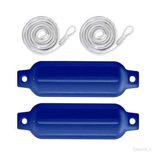 2 Pièces Ailes De Bateau 6mm X 1.5m Cordes G0 Pvc Pour Yachts Voiliers Corde Blanche G0 Bleue