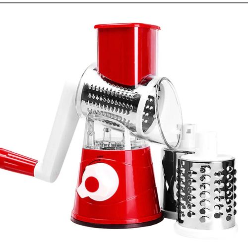 Râpeuse rotative avec manivelle très efficace pour cuisiner vos légumes, simple d’utilisation et facile à laver.