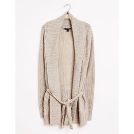 Gilet Long Beige Avec Ceinture - Jennyfer - T. M - Neuf