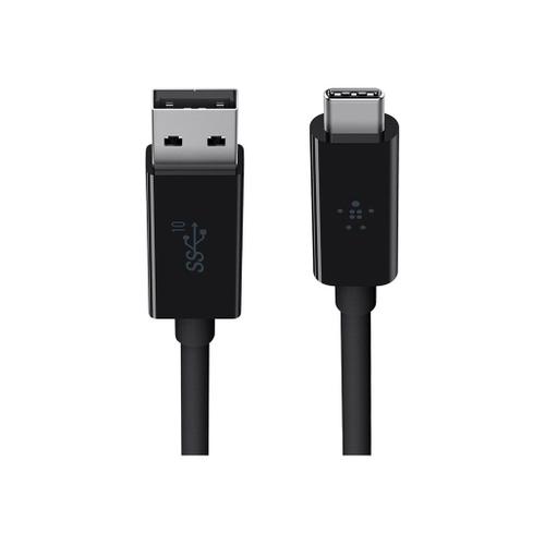 Belkin 3.1 USB-A to USB-C Cable - Câble USB - USB type A (M) pour 24 pin USB-C (M) - USB 3.1 - 91.4 cm - noir