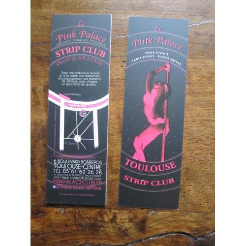 Marque Pages - Signet : Le Pink Palace, Toulouse Strip Club (17x5 Cm)