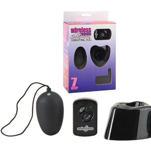 Oeuf Telecommande Sans Fils Rechargeable Noir 7 Vitesses