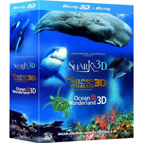 Jean-Michel Cousteau Documentaire 3d (Compatible 2d) - Trilogy Blu-Ray Import Anglais - Vf Incluse