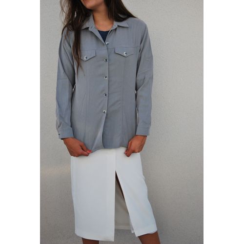 Chemise Grise Touché Daim 1.2.3