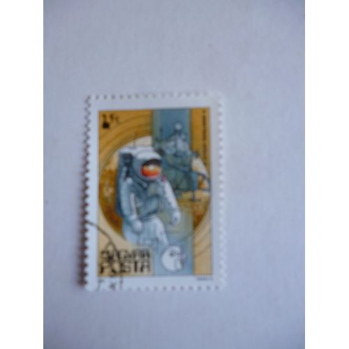 Timbre "Magyar Posta 1982 :Neil Armstrong:Apollo 11."