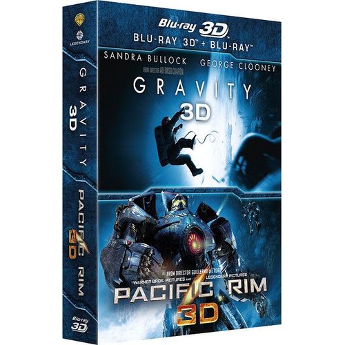 Gravity 3d + Pacific Rim 3d - Blu-Ray 3d