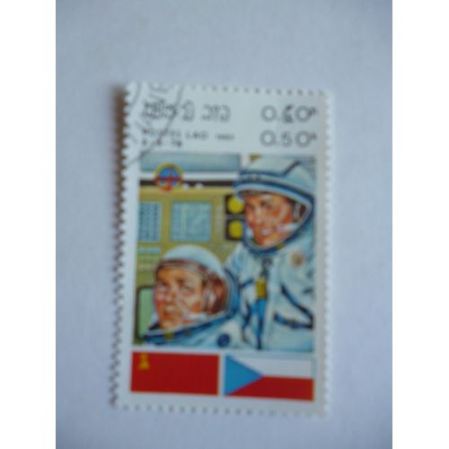 Timbre " Laos 1983:Cosmonautes :2/3/1978."