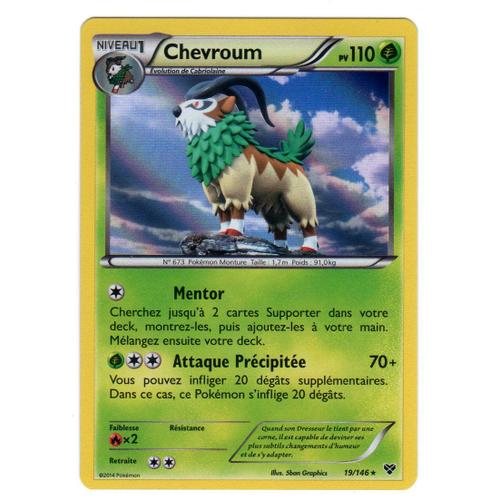 Carte Pokemon Francaise Holographique Serie Xy Chevroum 110pv 19/146