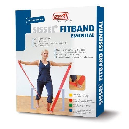 Sissel Fitband Essentiel, 15*250 Cm Mixte Adulte Rouge 2.8 Kg/Medium